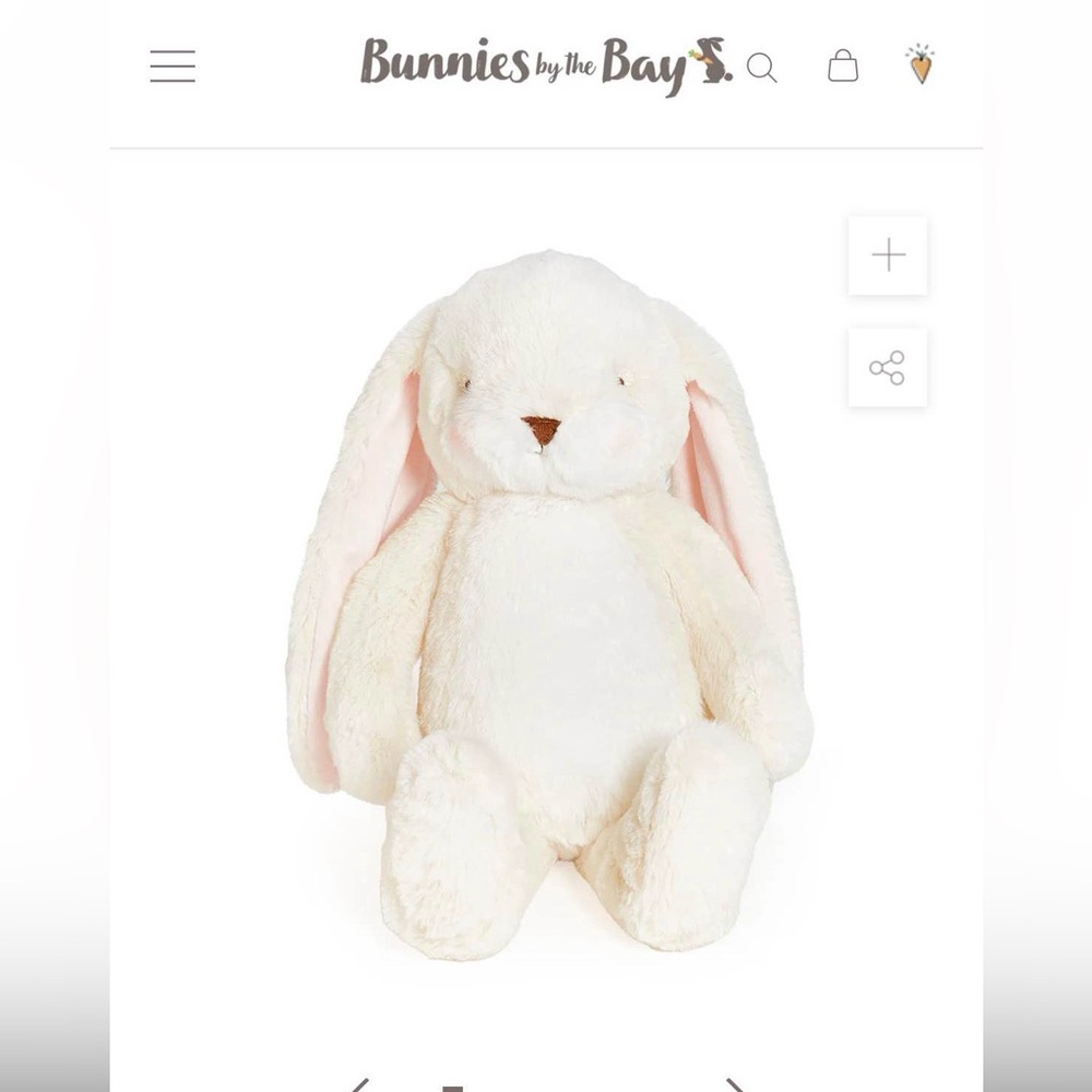 Bunny Bunnies By the Bay Floppy Nibble Bunny Plush